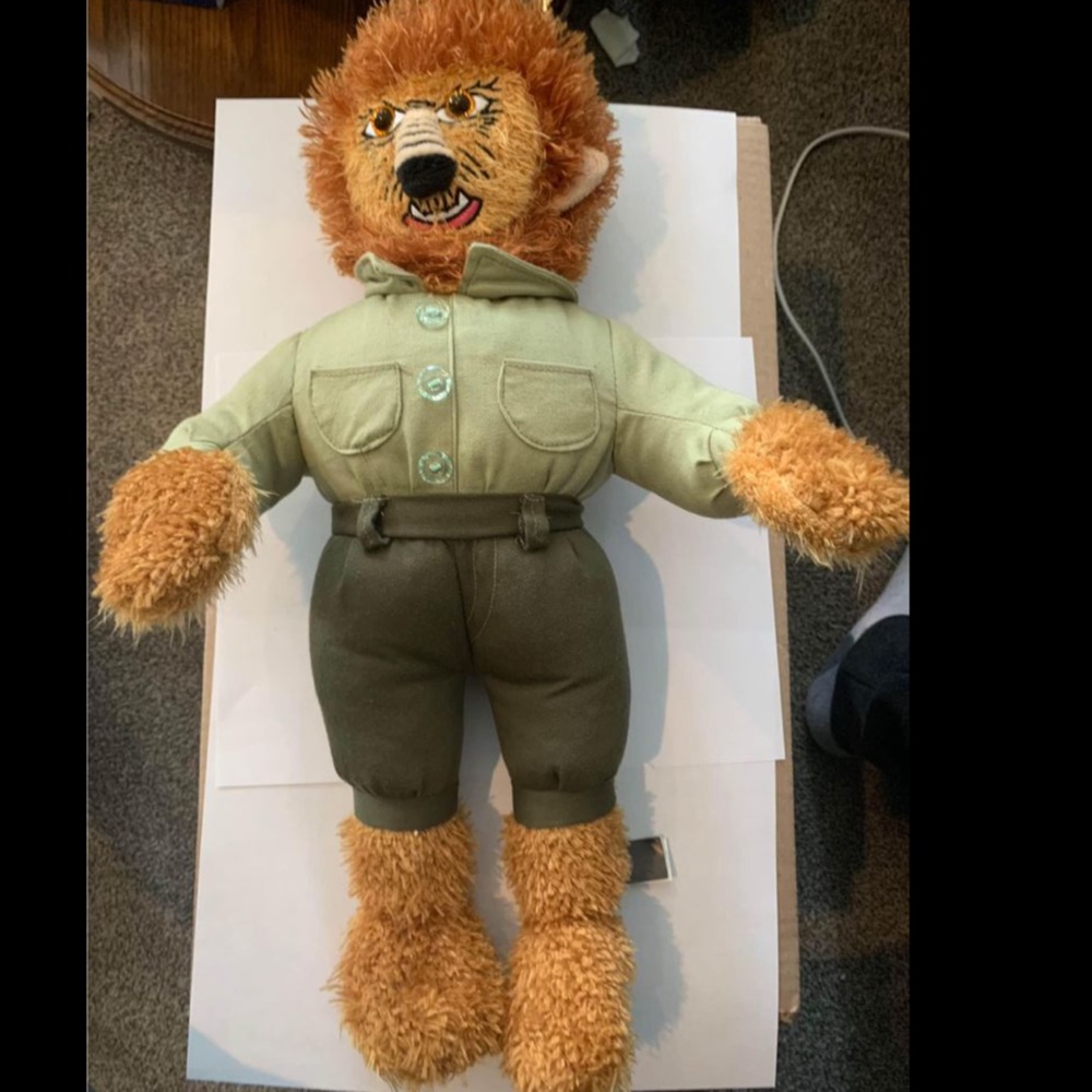 Universal Studios Monsters The Wolfman 18" Stuffed Plush 2006 Nanco Werewolf